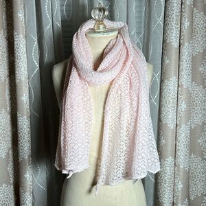Extra long pink  Scarf perfect for the spring